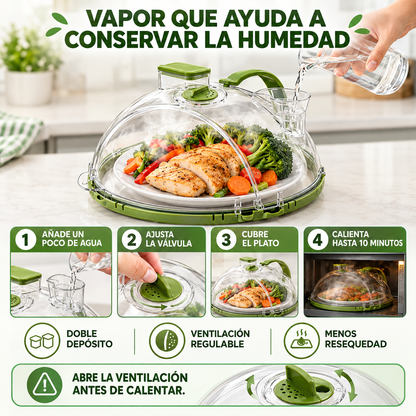 MicroShield™ - Tapa protectora para microondas Anti Salpicaduras