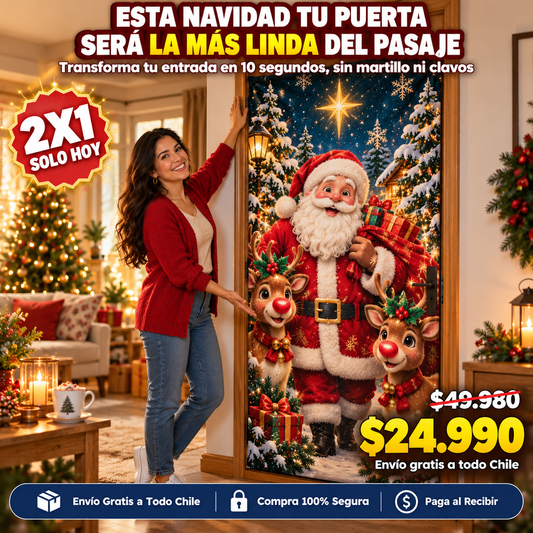 DoorCover™ Cubierta decorativa de puerta de navidad - OFERTA 2X1